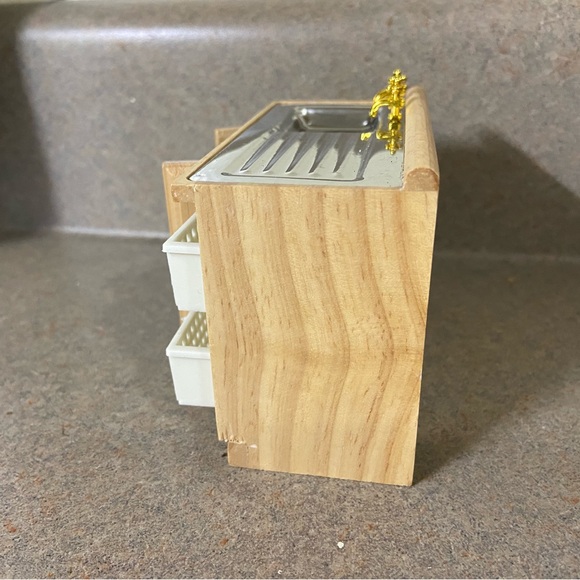 Dollhouse miniature kitchen sink - Picture 4 of 6